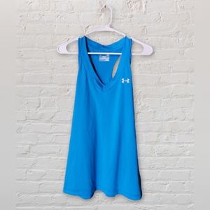 Women's Blue Semi-Fitted Under Armour Heat Gear Size XL